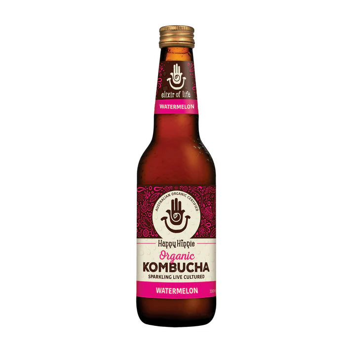 Organic Kombucha Happy Hippie Watermelon