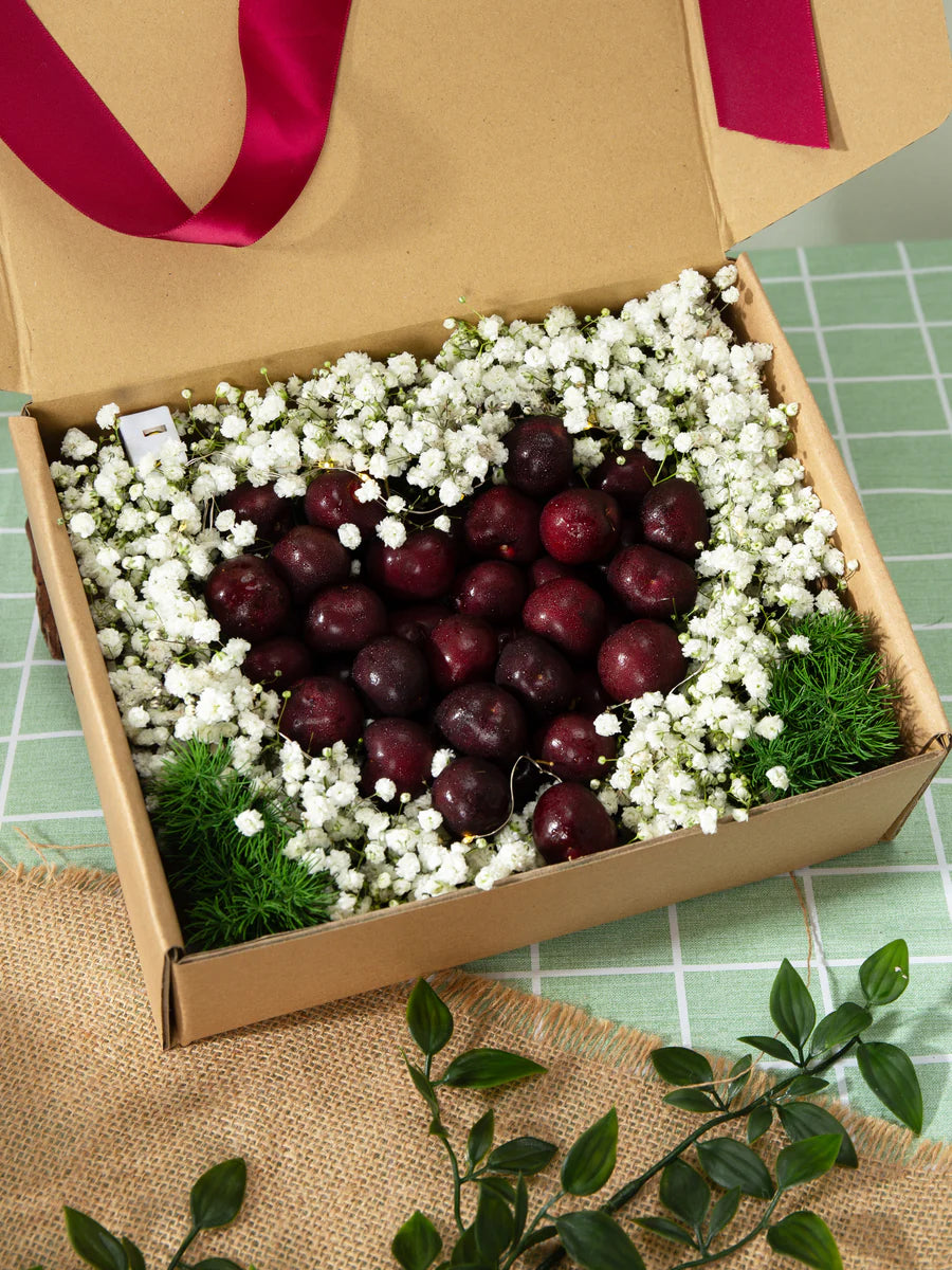 organic cherry fruit box