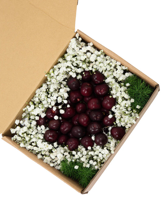 Organic Cherries fruit gift Box