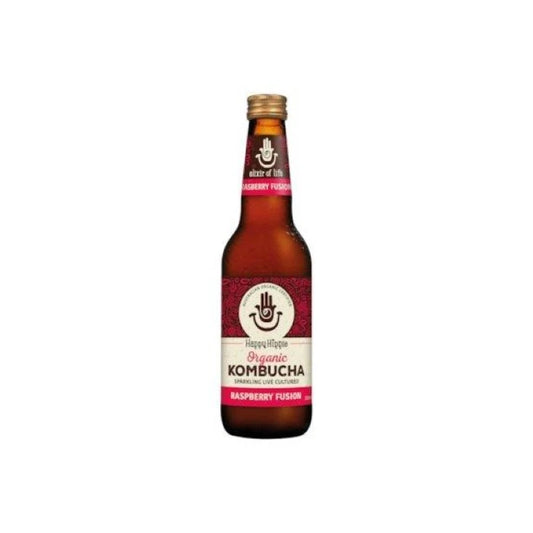 Organic Kombucha Happy Hippie Raspberry